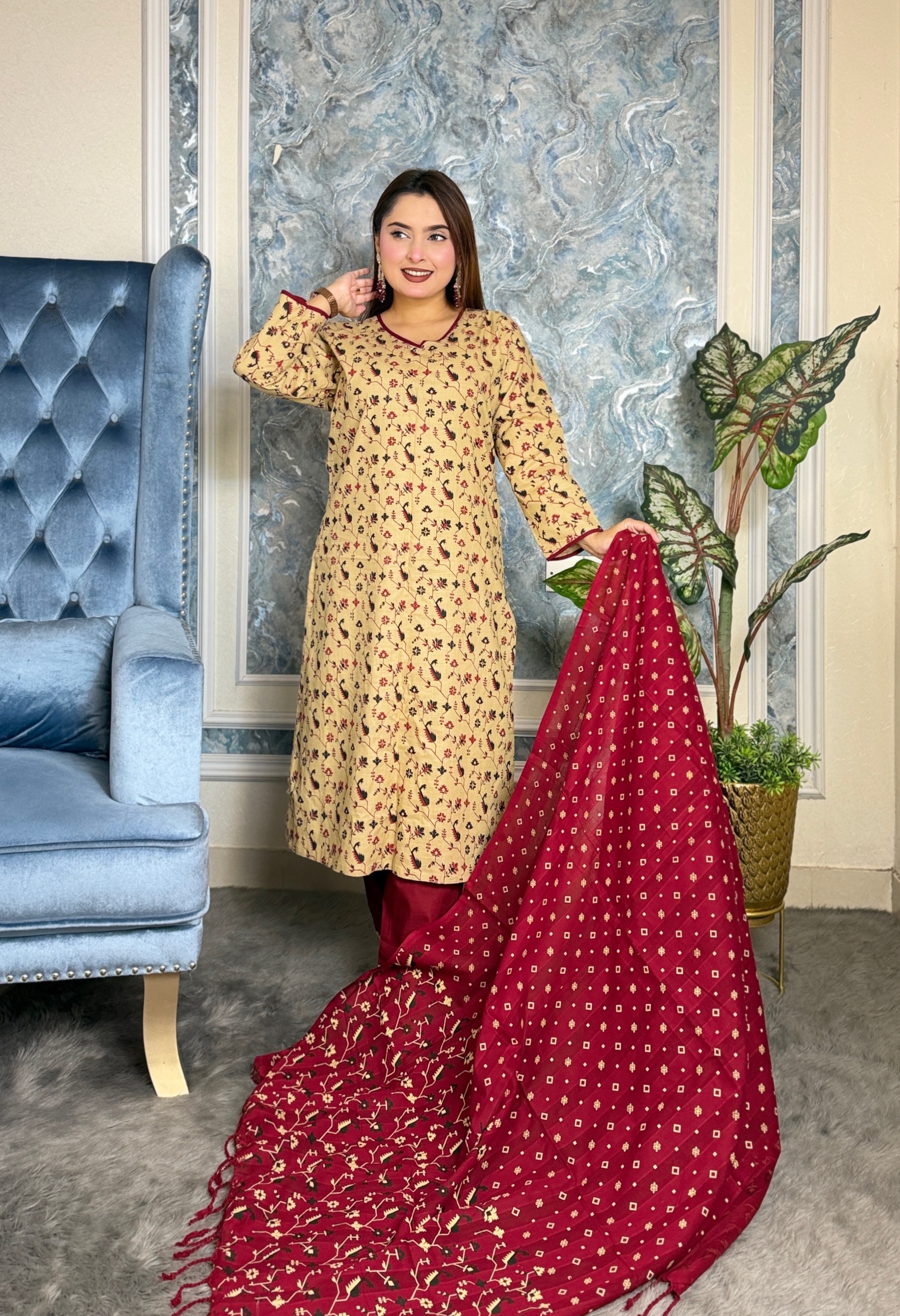 Cotton Three Pieces