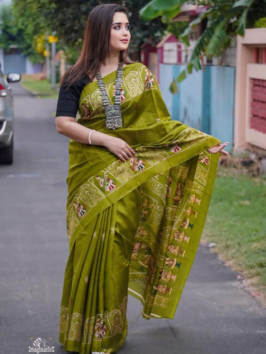 Premium Tangail Silk Saree TS 7013