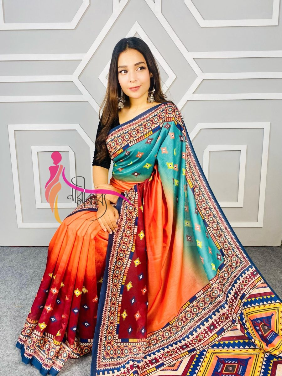 Premium Tangail Silk Saree TS 7019