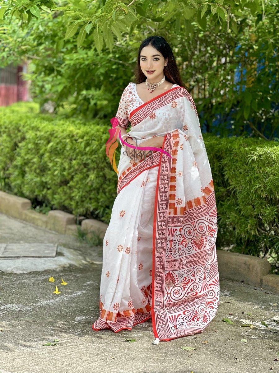Premium Semi Muslin Silk Saree SM 5106