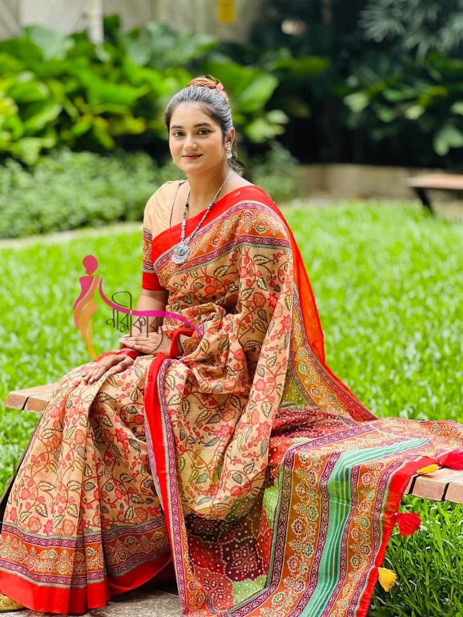 Premium Semi Muslin Silk Saree SM 5105