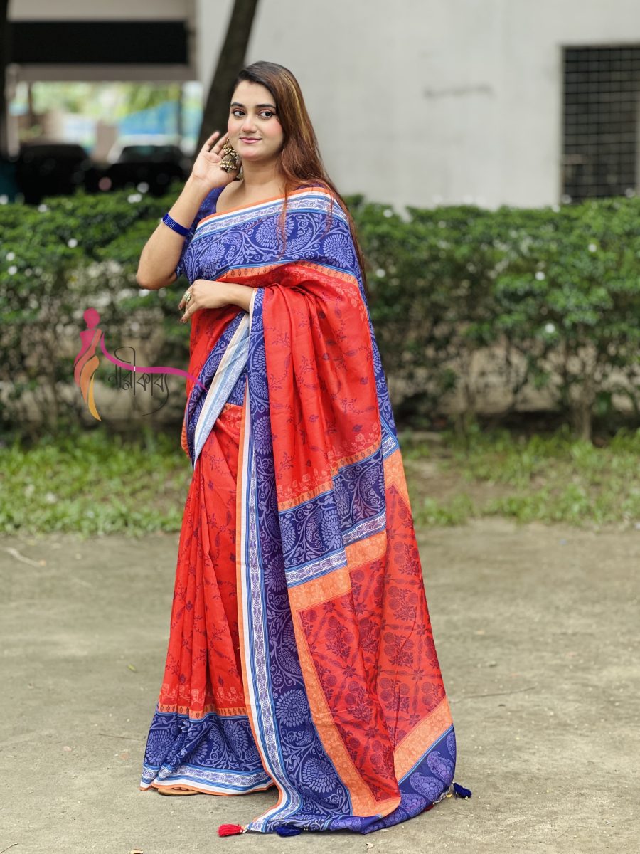 Premium Semi Muslin Silk Saree SM 5108