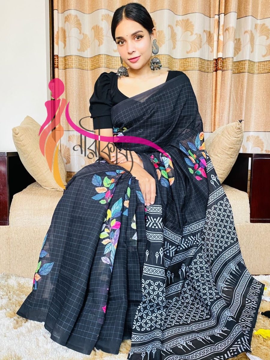Premium Semi Muslin Silk Saree DP 6047