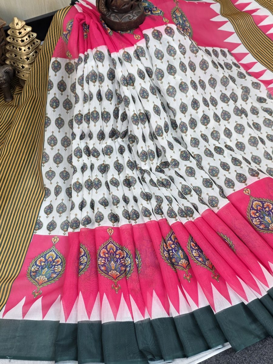 Premium Semi Muslin Silk Saree SM 5118