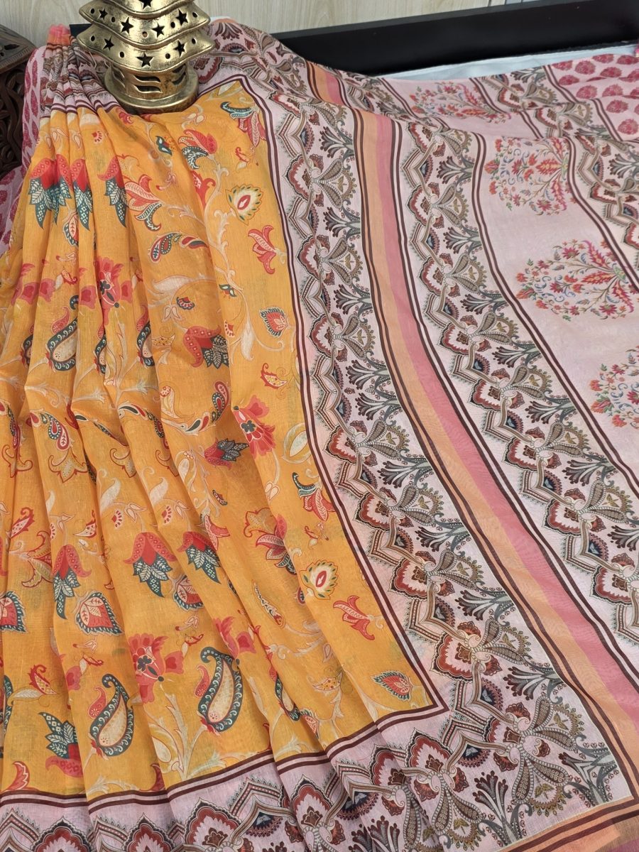 Premium Semi Muslin Silk Saree SM 5117