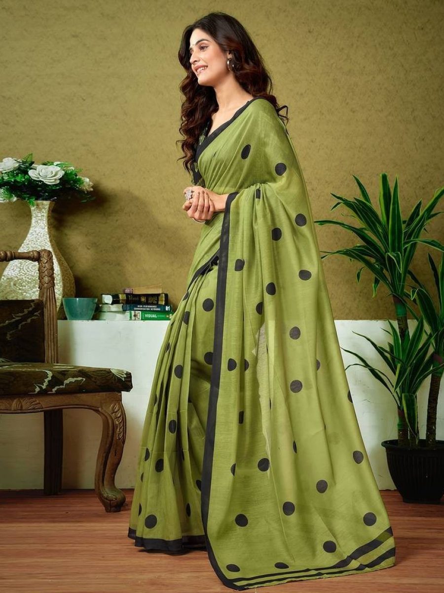 Blended Mixed Cotton Silk Saree TS 7033