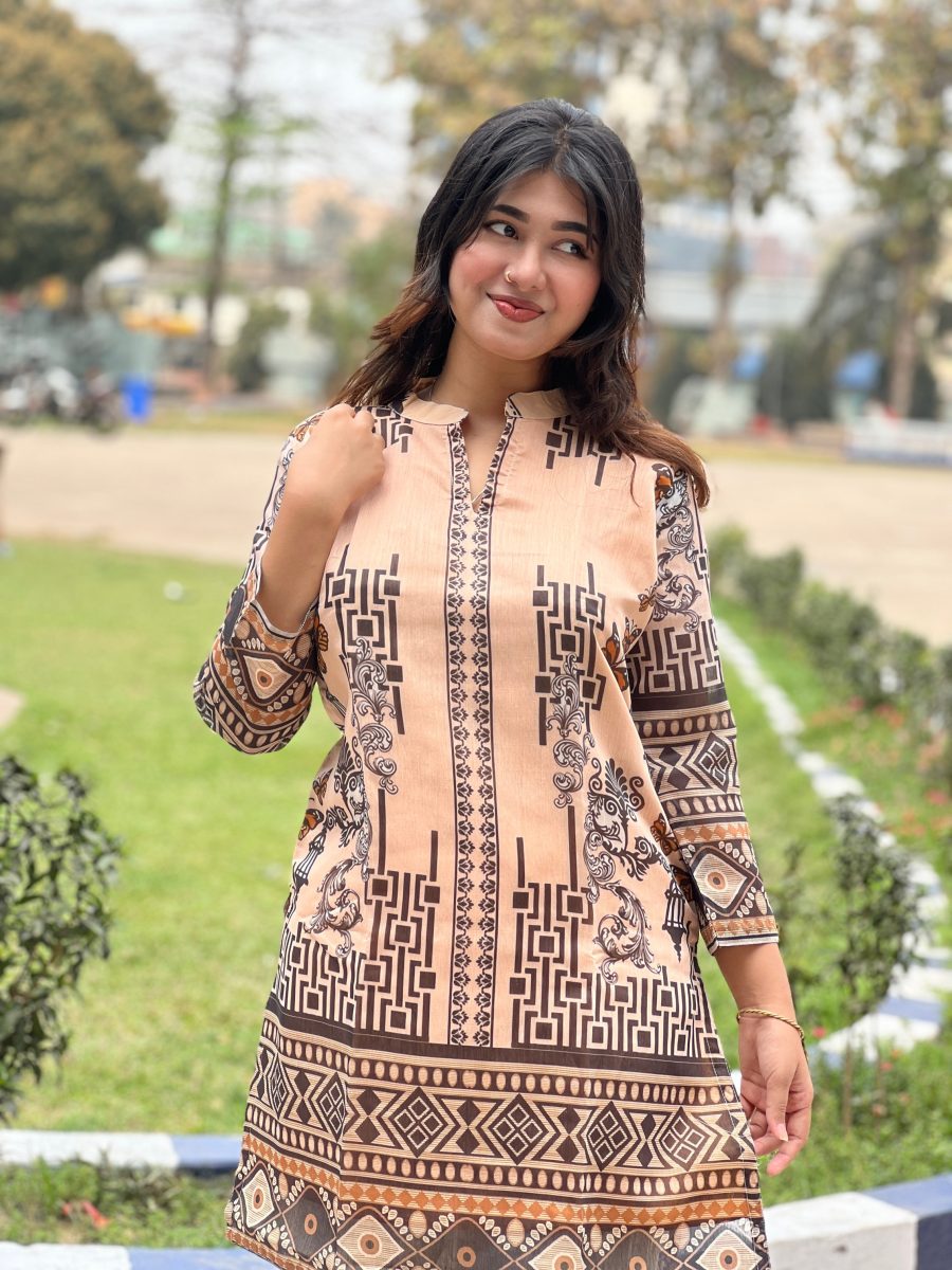 অর্গানজা  সিল্ক কুর্তি    KM - 133