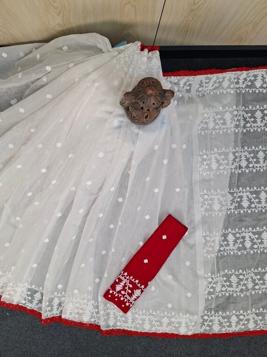 Jamdani Motive Saree  JM-8080