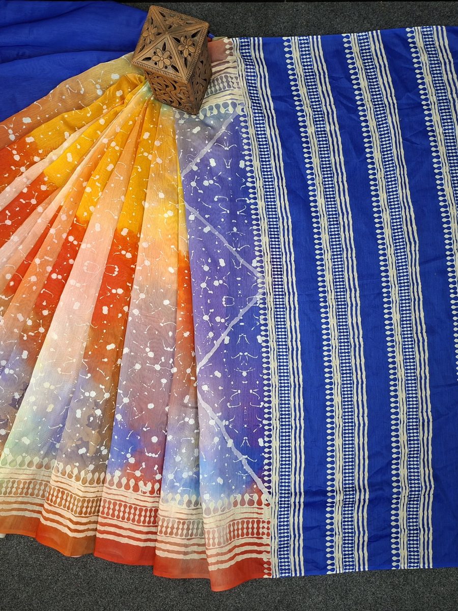 Blended Mixed Cotton Silk Saree TS - 5044
