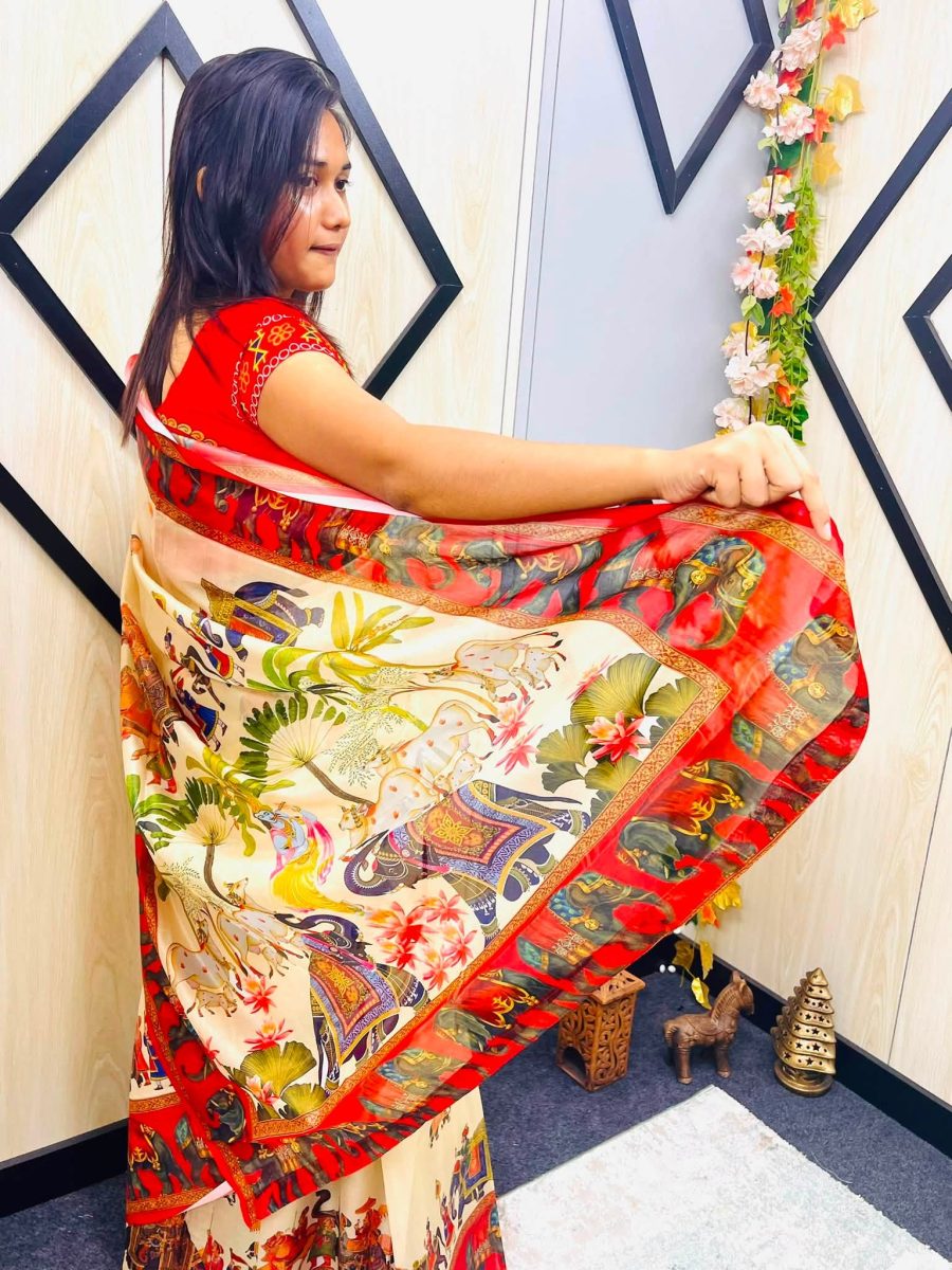 Premium Organza Saree "The Krishno"