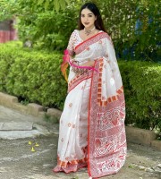 Premium Semi Muslin Silk Saree SM 5106
