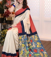 Blended Mixed Cotton Silk Saree TS 7032