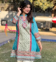 অর্গানজা  সিল্ক কুর্তি   KM - 135