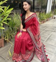 Premium Semi Muslin Silk Saree BS 5020