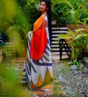 Blended Mixed Cotton Silk Saree TS - 5127