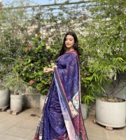 Blended Mixed Cotton Silk Saree TS - 5130