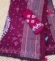 Jamdani Motive Saree  JM-8083